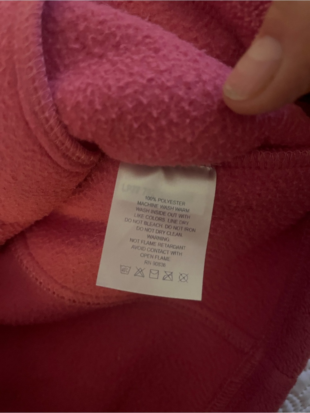 Women's Zip-Up Teddy Jacket in Deep Rose Pink Greenbrier M - Picture 5 of 5